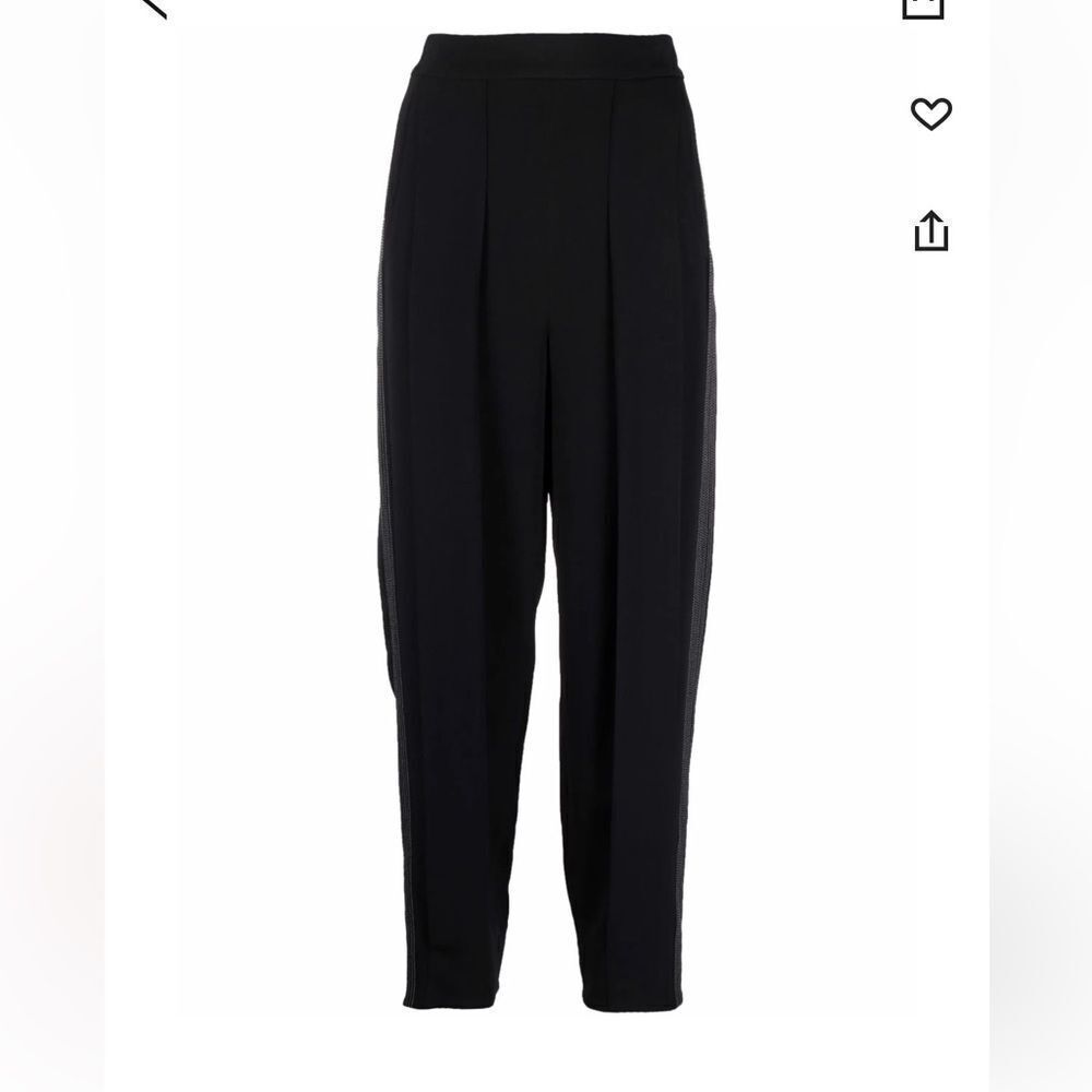 $975 Stella McCartney contrast-stitch pants trousers NWT - Picture 3 of 9